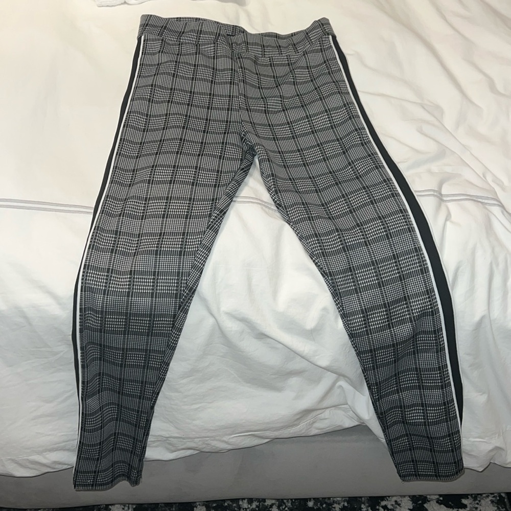 Plaid leggings/pants
